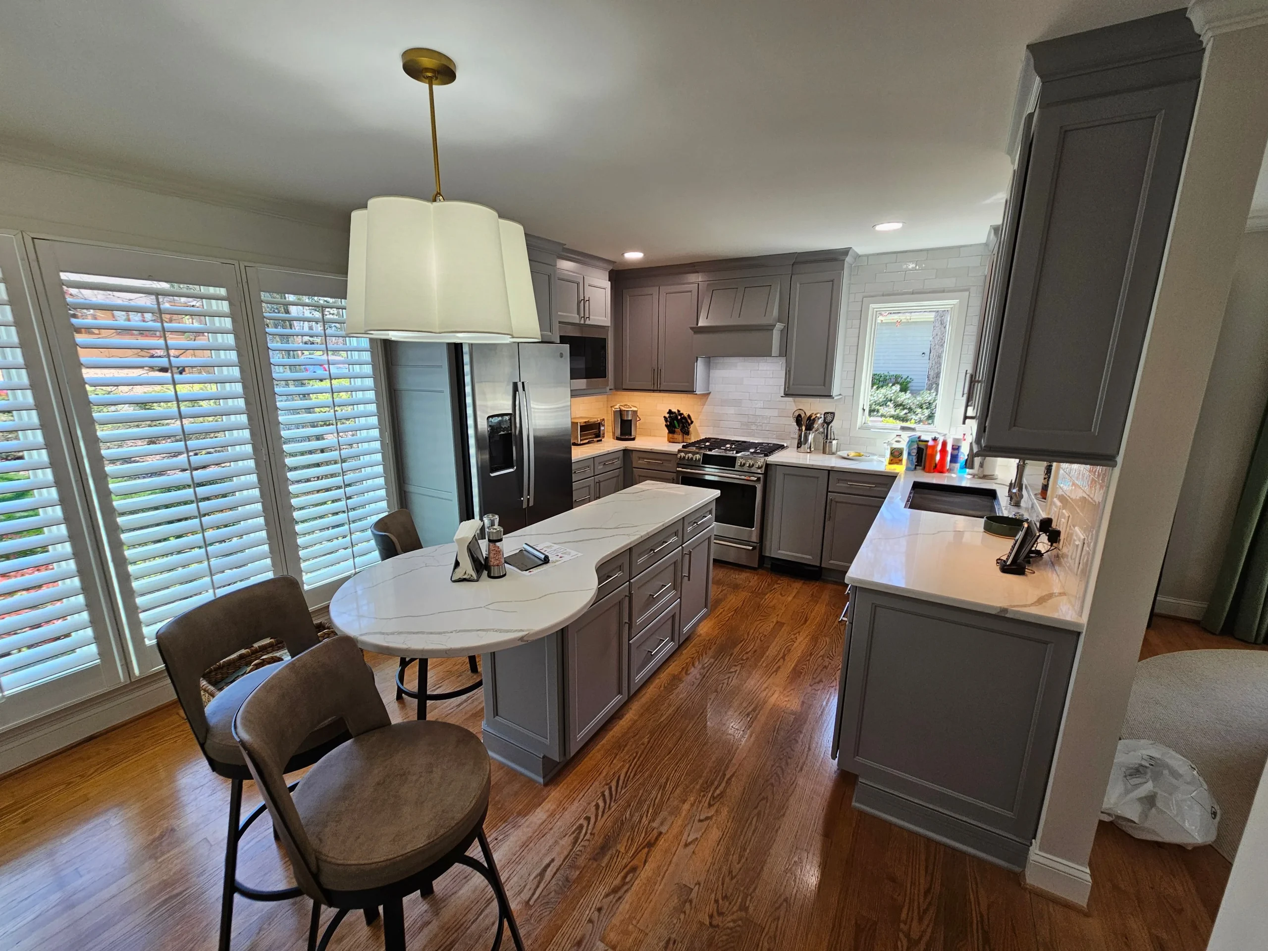 Leo Lantz Construction Beautiful White Kitchen Remodel