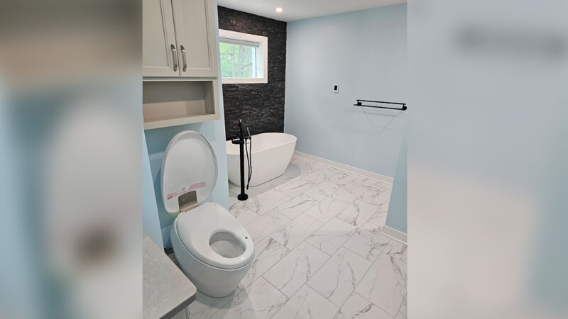 Stacked Stone Accent Wall
